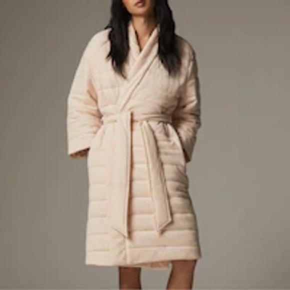 NWT Organic Duvet Robe Love & Lore, Pink Small / Medium - Picture 16 of 17